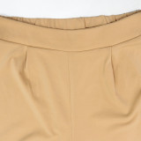 Sleeveless Solid Color Two Piece Pants Set CYA-901763