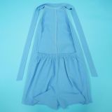 Solid Color Sleeveless Backless Romper YF-20205