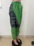 Fashion Patchwork Denim Loose Jeans LSD-2465