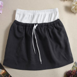 Fashion Contrast Color Half Body Skirt GFRT-41888SBG