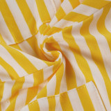 Sexy Stripe Print Tie Up Bikinis 3 Piece Swimsuit GLRF-WES37534