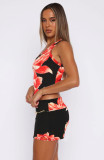 Fashion Print Tank Tops Two Piece Skirts Set GXYF-0475