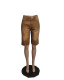 Loose Casual Tassel Denim Shorts QXTF-8506