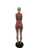 Sleeveless Knits Sexy Two Piece Shorts Set QXTF-83030