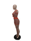 Sleeveless Knits Sexy Two Piece Shorts Set QXTF-83030