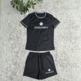 Casual Print Short Sleeve Two Piece Short Set GYSF-5215