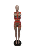 Sleeveless Knits Sexy Two Piece Shorts Set QXTF-83030