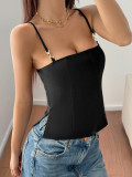 Casual Sing Solid Color Tank Tops GZYU-K2522312