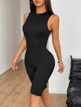 Sleeveless Solid Color Yoga Romper GZYU-D2316021