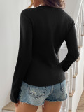 Solid Color Long Sleeve T Shirt GZYU-D2522012