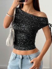 Polka Dot Sleeveless T-Shirt GZYU-ZK2434043