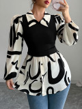 Long Sleeve Print Blouses GZEY-ZK2242068