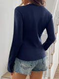Solid Color Long Sleeve T Shirt GZYU-D2522012