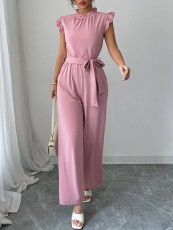 Lace Short Sleeve Corseted  Jumpsuit  GZEY-D2226002