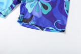 One Shoulder Print Tight Romper XEF-K25Q72563