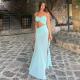 Solid Color Hollow Out Tube Tops Maxi Dress GSNU-8111