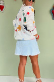 Long Sleeve Print Lapel Neck Shirt GSNU-5010