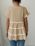 Short Sleeve Solid Loose T Shirt GZEY-D2342185