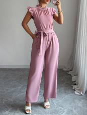 Lace Short Sleeve Corseted  Jumpsuit  GZEY-D2226002