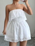 Solid Color Wrap Chest Slim Romper GZEY-D2326004