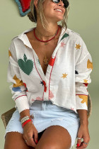 Long Sleeve Print Lapel Neck Shirt GSNU-5010