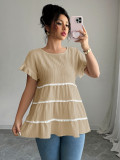 Short Sleeve Solid Loose T Shirt GZEY-D2342185