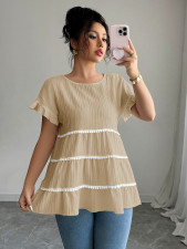 Short Sleeve Solid Loose T Shirt GZEY-D2342185