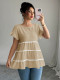 Short Sleeve Solid Loose T Shirt GZEY-D2342185