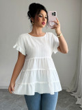 Short Sleeve Solid Loose T Shirt GZEY-D2342185