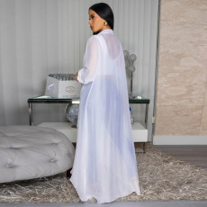 Chiffon Long Cardigan Sun Protection Jacket YF-10834