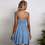 Strappy Bow Halter Mini Dress GYSQ-CDBE1510