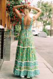 Sexy Sling Backless Tie Up Maxi Dress GSNU-8076