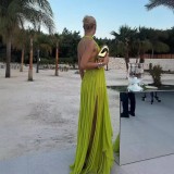 Sleeveless Solid Color Backless Beach Maxi Dress GSNU-8099