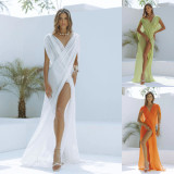 Sexy Sleeveless Beach Cover-Up Maxi Dress GSNU-8048