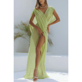 Sexy Sleeveless Beach Cover-Up Maxi Dress GSNU-8048