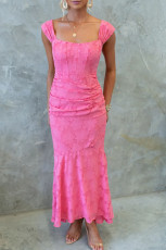 Sleeveless Solid Color Maxi Dress GSNU-8066