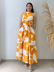 Printed Summer Elegant Maxi Dress GYLY-10631