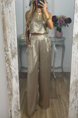 Casual Sleeveless Tant Tops Pants 2 Piece Set GSNU-3032