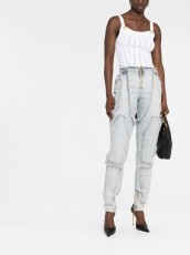 Irregular Hollow Out Patchwork Jeans YMEF-57001