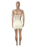 Slim Hot Drill Sling Tops 2 Piece Skirt Set SHD-9785