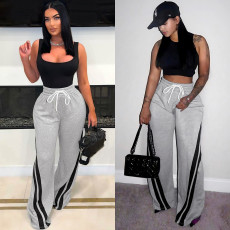 Fashion Loose Patchwork Wide Leg Pants SH-391283