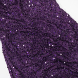 Feather Patchwork Sequin Tube Top Dress CYA-901498
