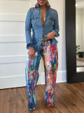 Fashion Painted Loose Pants OLYF-6187