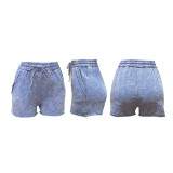 Solid Color Drawstring Casual Shorts SFY-735