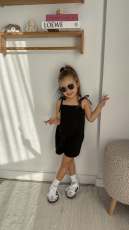 Kids Girl Solid Color Sling Casual Dress GYAY-8122