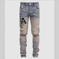 Men's Fashion Print Slim Tight Jeans GDMY-609