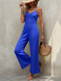 Solid Color Sling Loose Jumpsuit GWDS-250518