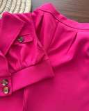 Kids Girl Blazer Coat And Pants Solid 2 Piece Set GYAY-8128