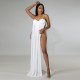 Sexy Mesh Hot Drill See Through Maxi Dress GOSD-6675