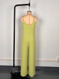 Solid Color Sling Loose Jumpsuit GWDS-250518